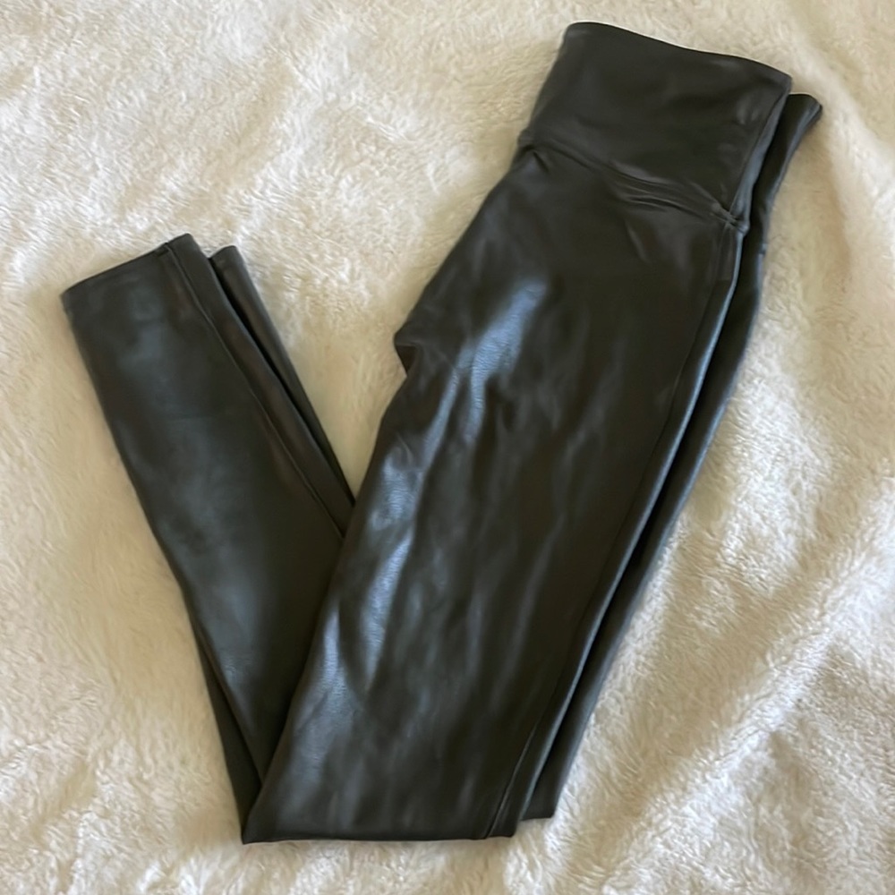 Spanx faux leather leggings NWOT